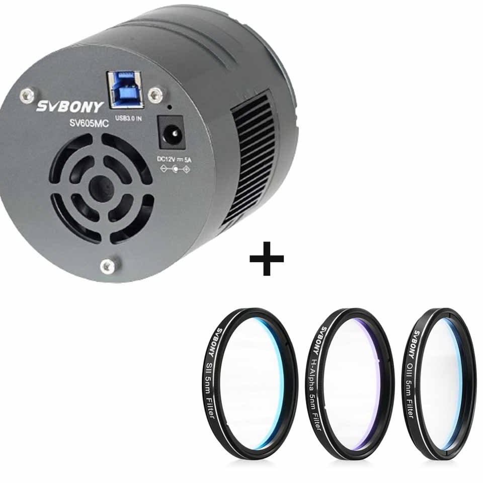 SV605MC Cooled Monochrome Camera - SHO SII Ha OIII Filters for Photography