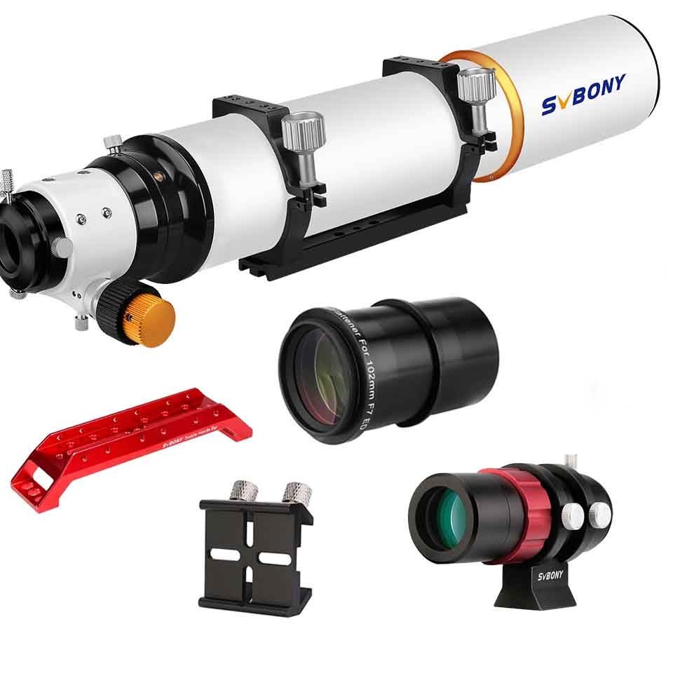 SV503 102ED F7 Telescope - SV193 Field Flattener - SV165 Guide Scope for Deep-sky Observation & Photography