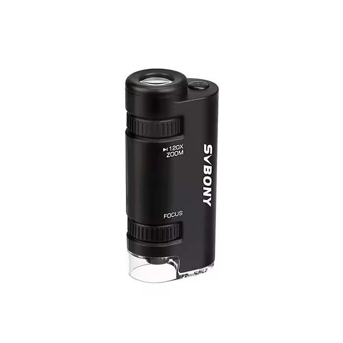 Svbony SV603 Portable Handheld Microscope 60x 120x Zoom LED Kids Mini