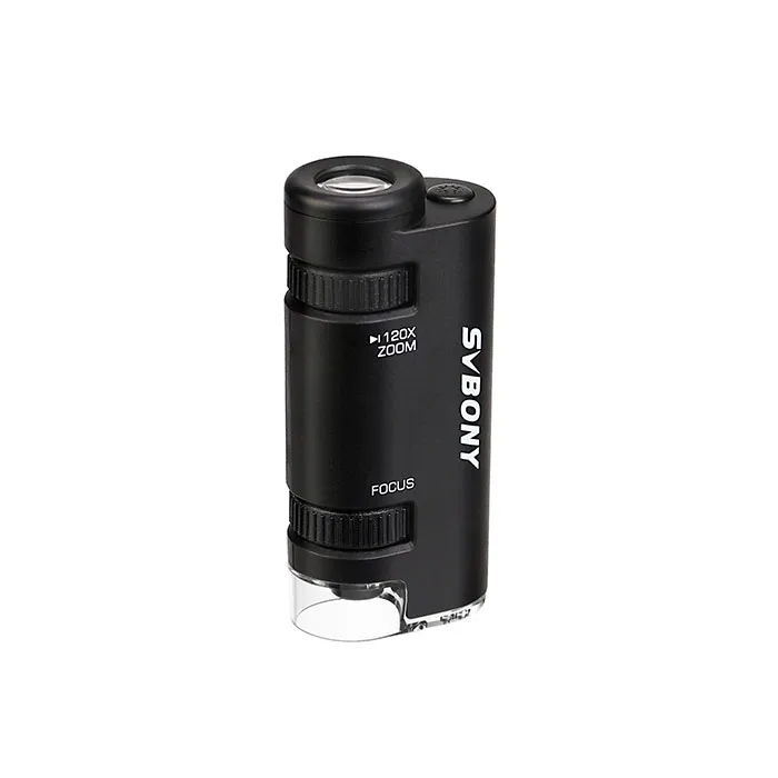 Svbony SV603 Portable Handheld Microscope 60x 120x Zoom LED Kids Mini