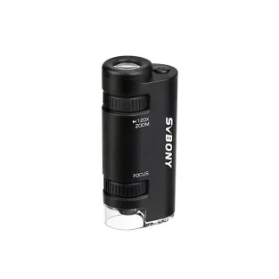 SV603 60x-120x Portable Handheld Microscope,LED Lighted, Zoom, Kids‘ Microscope for Learning,1x AAA Battery Included