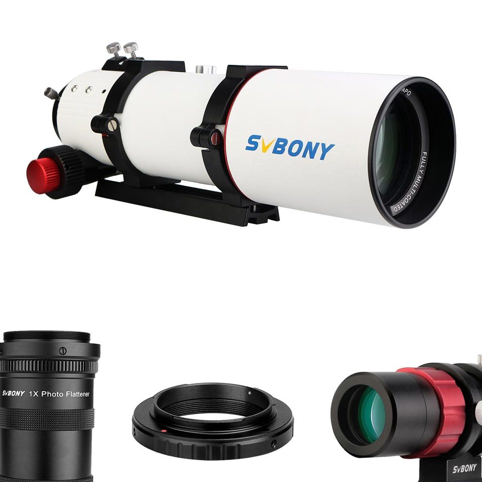 SV550 80 APO for Prime Focus Photography - Connected to M48 Camera Ring