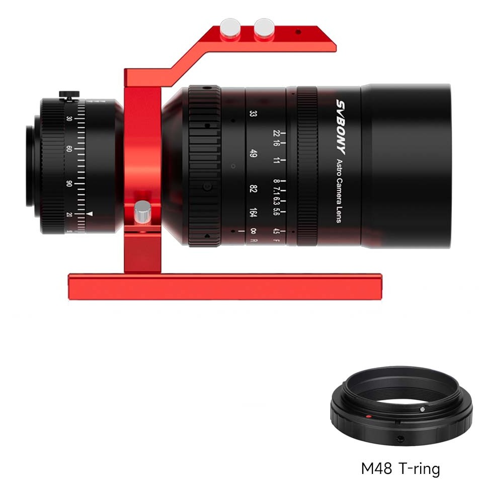 SV555 Astrophotography Telescope APO 54mm f/4.5 Astrograph Camera Lens w/ DSLR T-ring