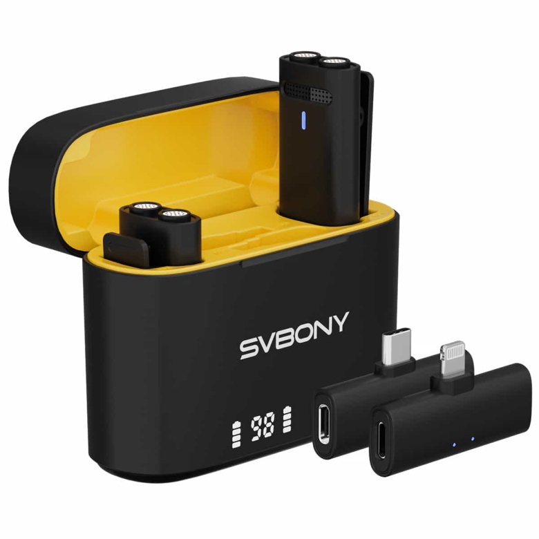 Svbony SVMic D1 Wireless Lavalier Microphone Noise Reduction Vlog Mic