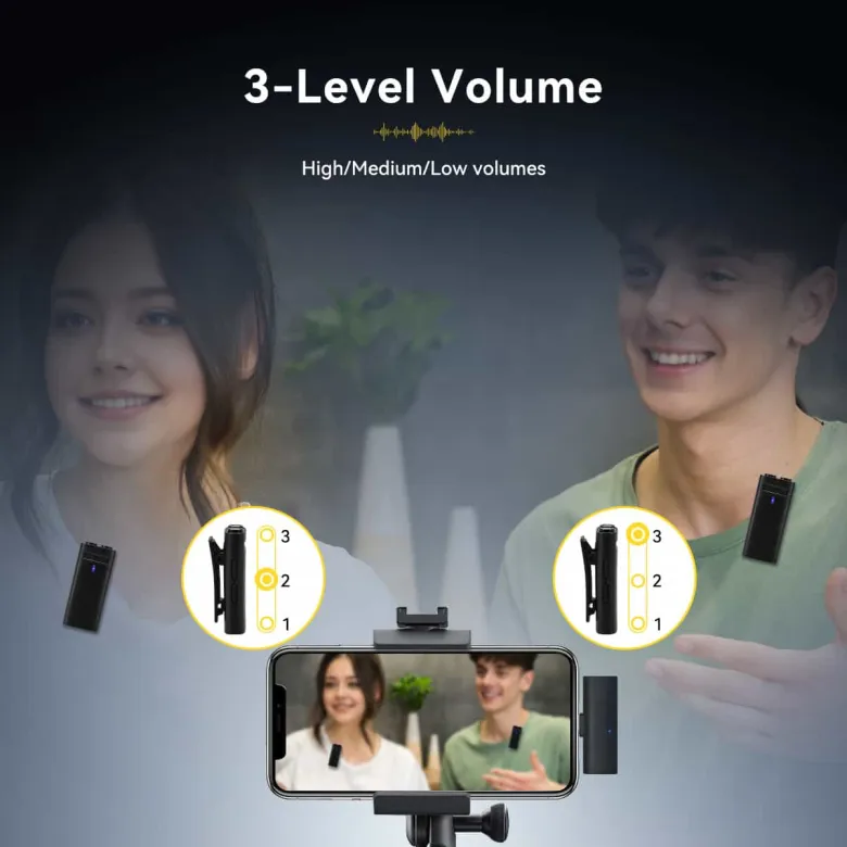 Svbony SVMic D1 Wireless Lavalier Microphone Noise Reduction Vlog Mic
