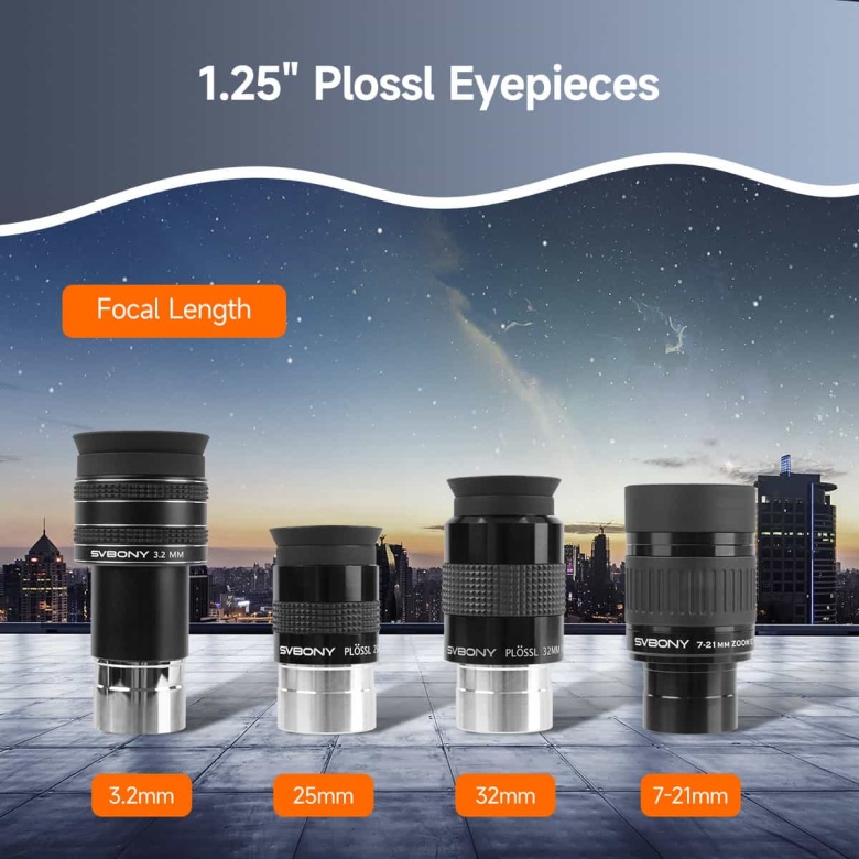 SVBONY SV233 All-in-One 1.25" Accessory Set for Astronomy Observation