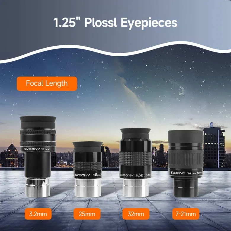 SVBONY SV233 All-in-One 1.25" Accessory Set for Astronomy Observation