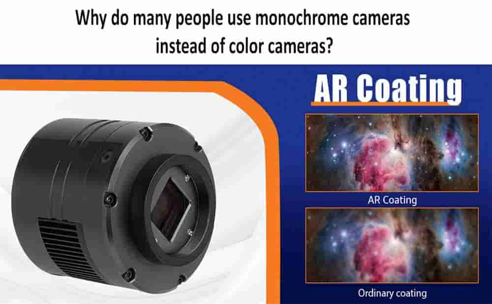 Why do many people use monochrome cameras instead of color cameras?