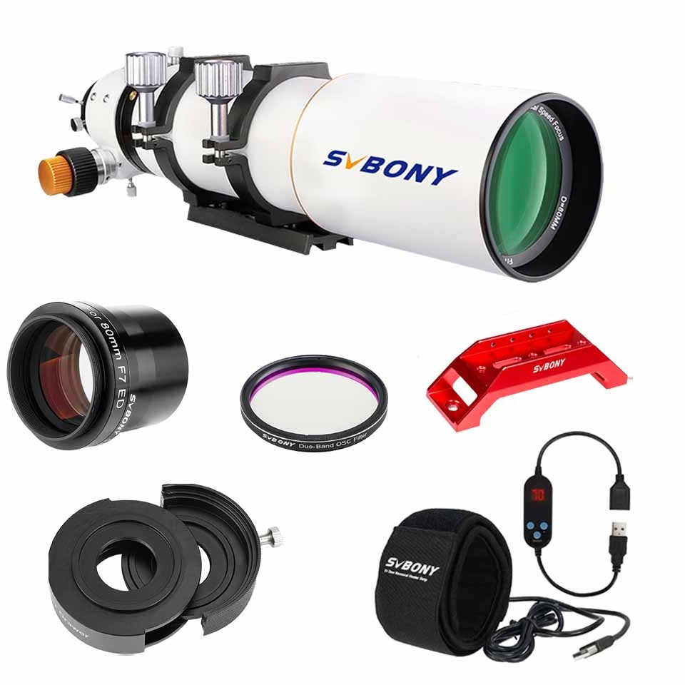 SV503 80 ED Telescope with 0.8x Focal Reducer/Flattener For Photography