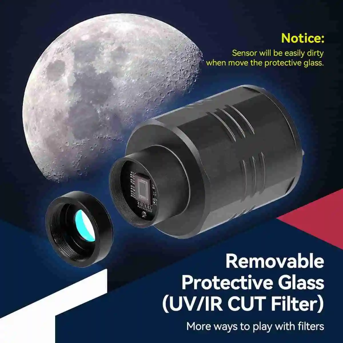 Svbony SC311 Télescope WiFi Caméra d'astronomie, Caméra sans Fil à Connexion WiFi 4 Points avec Capteur CMOS IMX662, Oculaire Electronique avec Carte TF de 32Go pour EAA et Photographie Planétaire Svbony SC311 Télescope WiFi Caméra d'astronomie, Caméra sans Fil à Connexion WiFi 4 Points avec Capteur CMOS IMX662, Oculaire Electronique avec Carte TF de 32Go pour EAA et Photographie Planétaire
