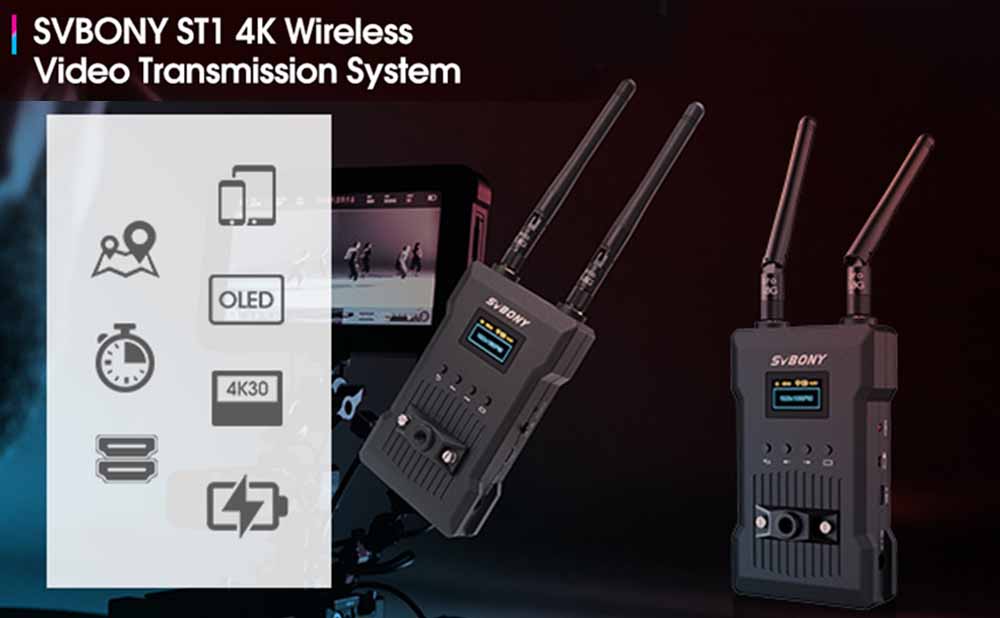 Kit HDMI Wireless SVBONY TransAir4 | Trasmettitore E Ricevitore | 4K/30Hz E 50m Di Portata | Plug And Play