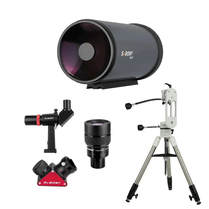 MK127 Mak-Cass Telescope Bundle with AZ Mount, Eyepieces & Finder Ideal for Planetary & Deep-sky Observation