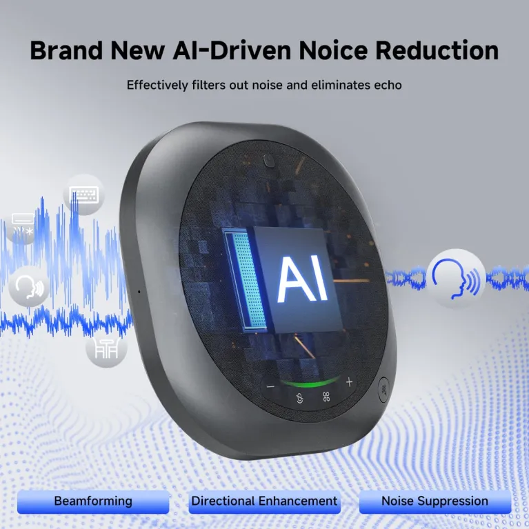 SVBONY SVHub Omni2P 6 Mics 360° AI Noise Conference Speakerphone