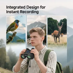 SA208 8x42 Integrated ED Binoculars with photos and videos (6MP) – for Bird Watching & Outdoor Observation