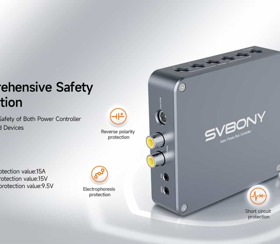 SVBONY Astro Power & Dew Protection Kit - SV241 Pro Remote Astro Power Controller + SV172 320mm & 430mm Dew Heaters