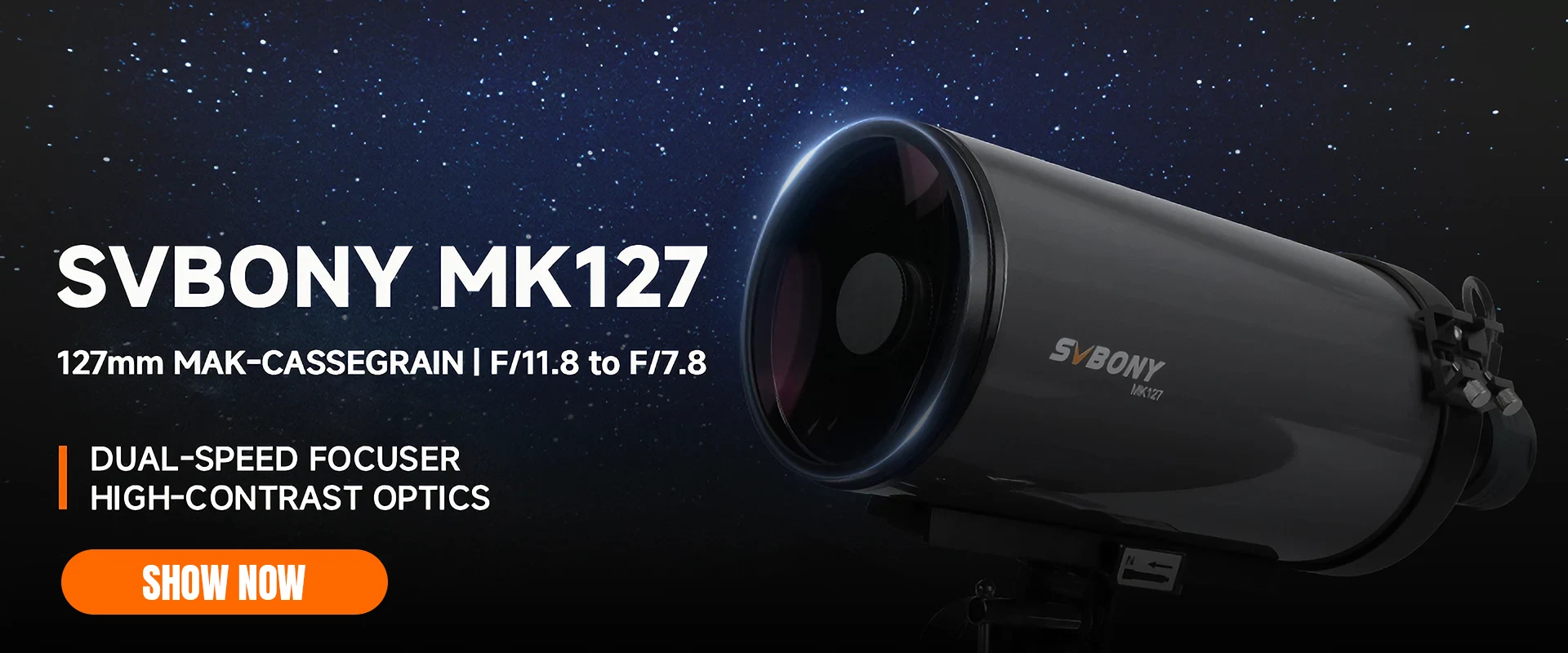 MK127 Maksutov Cassegrain Telescope OTA