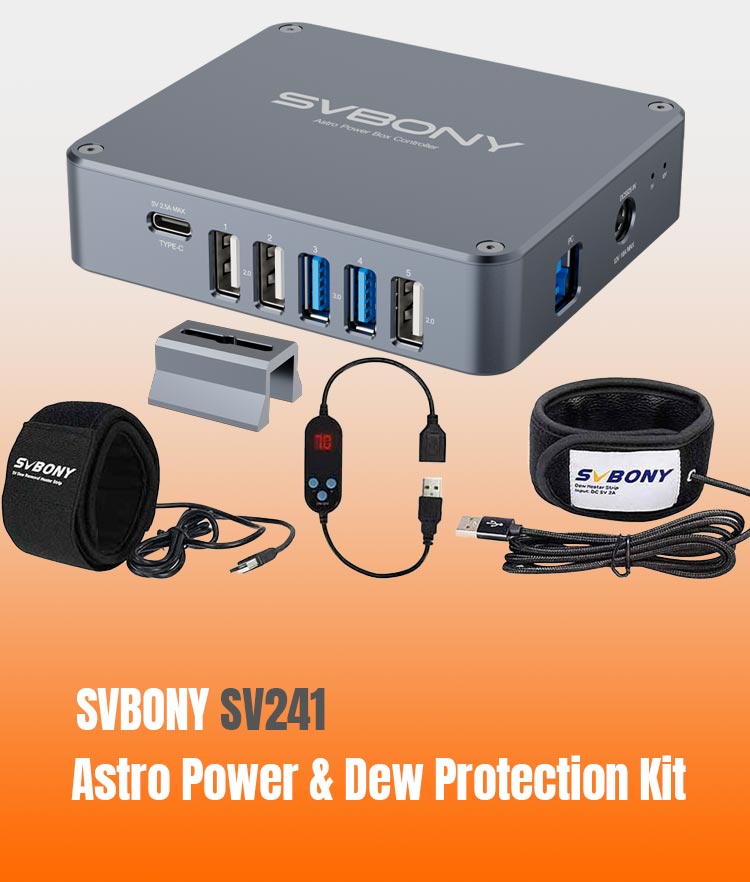SVBONY Astro Power & Dew Protection Kit - SV241 Pro