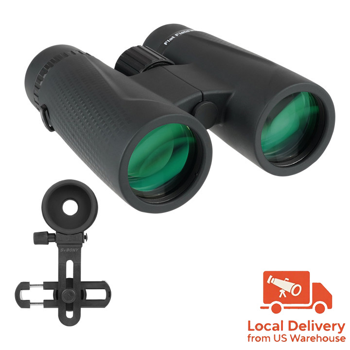 Built-in flat field, portable birding scope