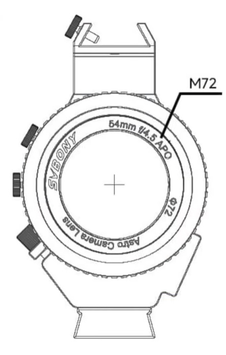 72mm front filter