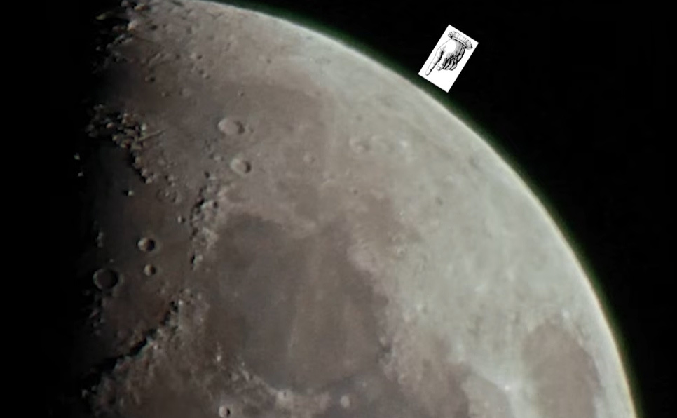 Chromatic aberration seen with a less-corrected lens