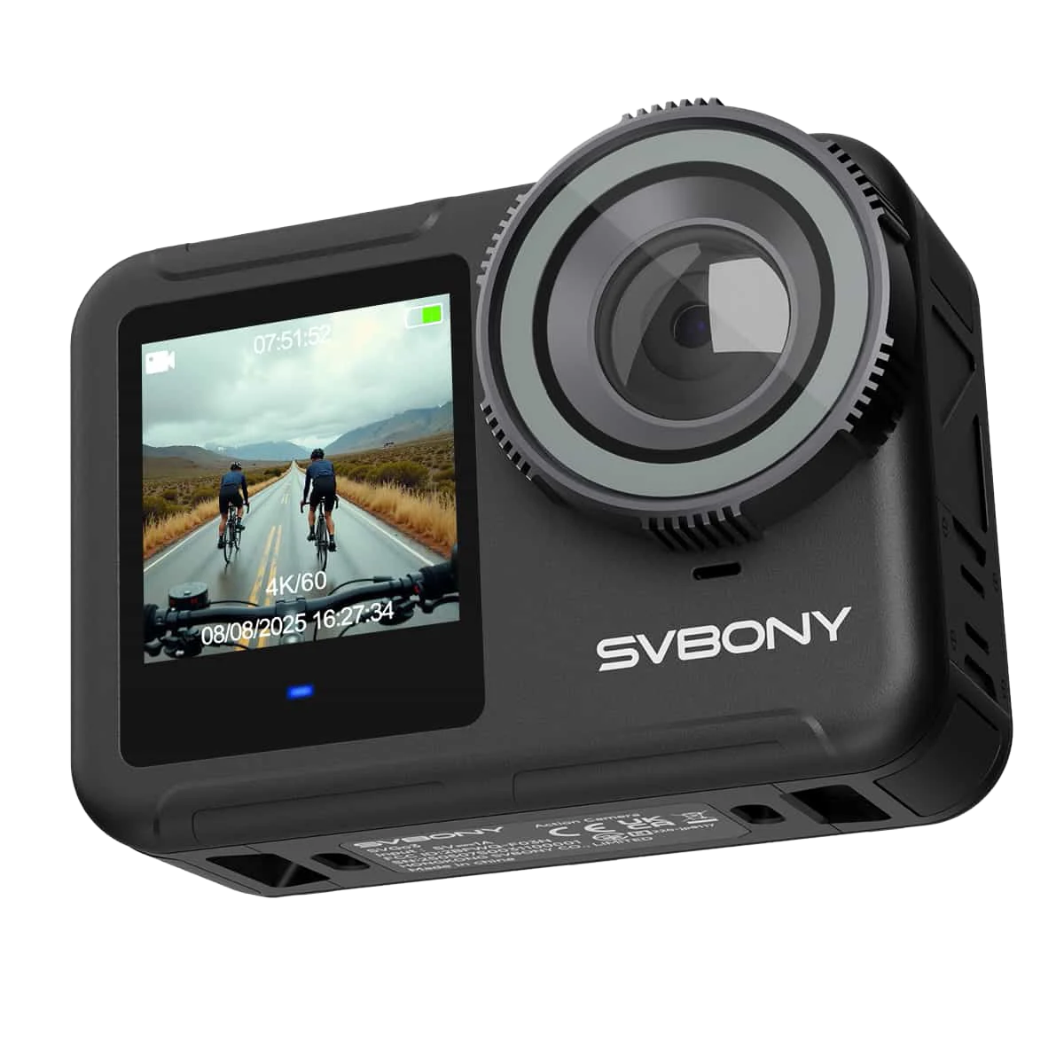 SVGO3 4K Waterproof Action Camera with Magnetic Quick Release ,Low-light Shooting, for Surfing, Diving, and Adventures