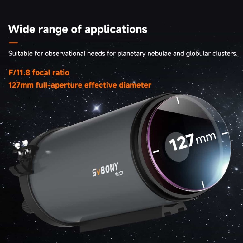 Maksutov-Cassegrain Kit  for Planetary Observation MK127 | Svbony