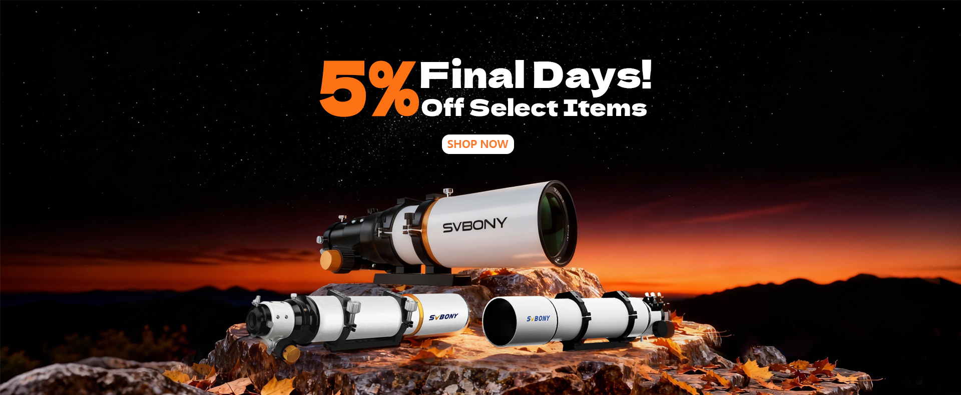 Final Days! 5% Off Select Items.