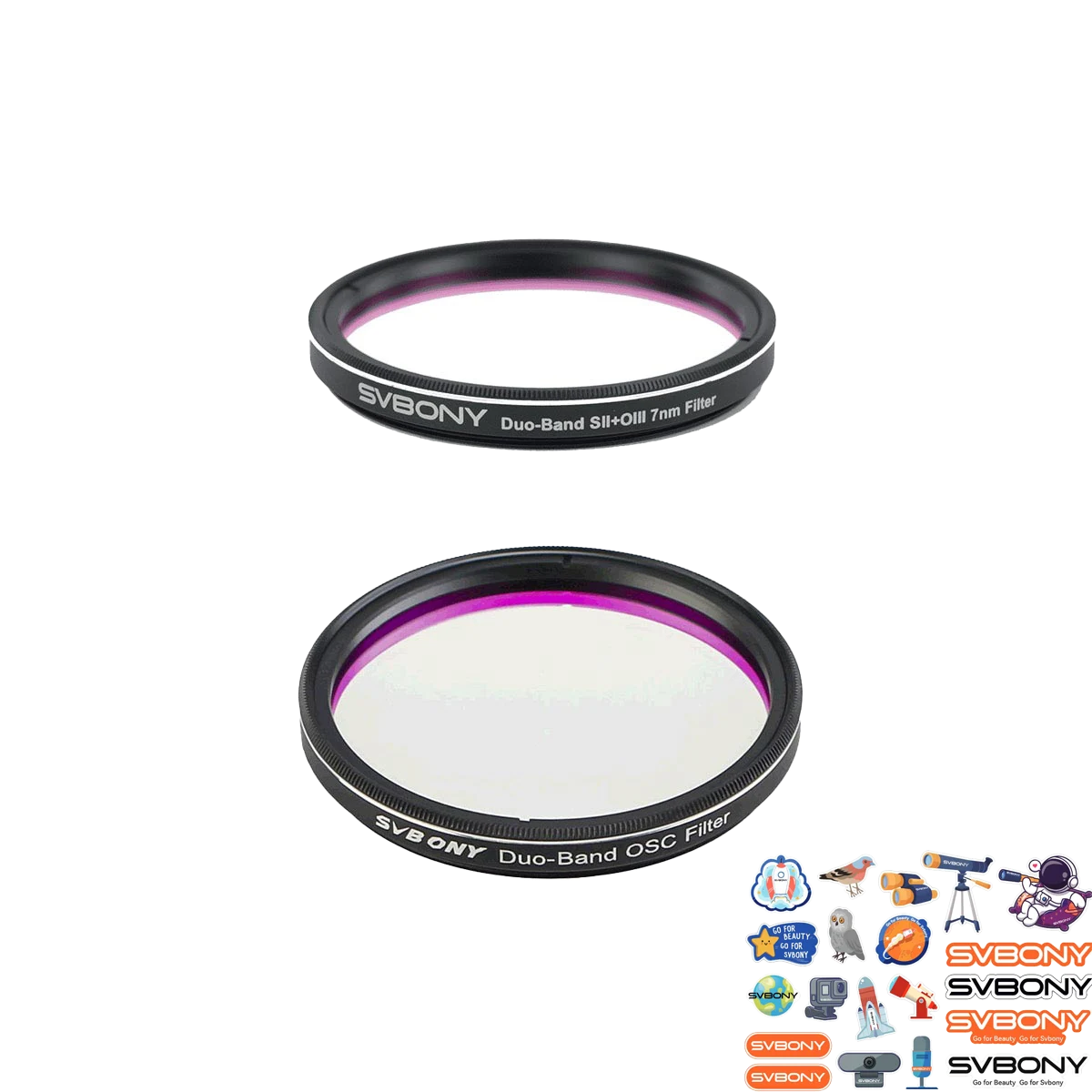 7nm Dual Narrowband Filter Set Entry-Level "Hubble Palette" Gear for Deep-Sky Photography SVBONY SV220