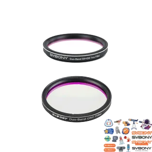 7nm Dual Narrowband Filter Set Entry-Level "Hubble Palette" Gear for Deep-Sky Photography SVBONY SV220