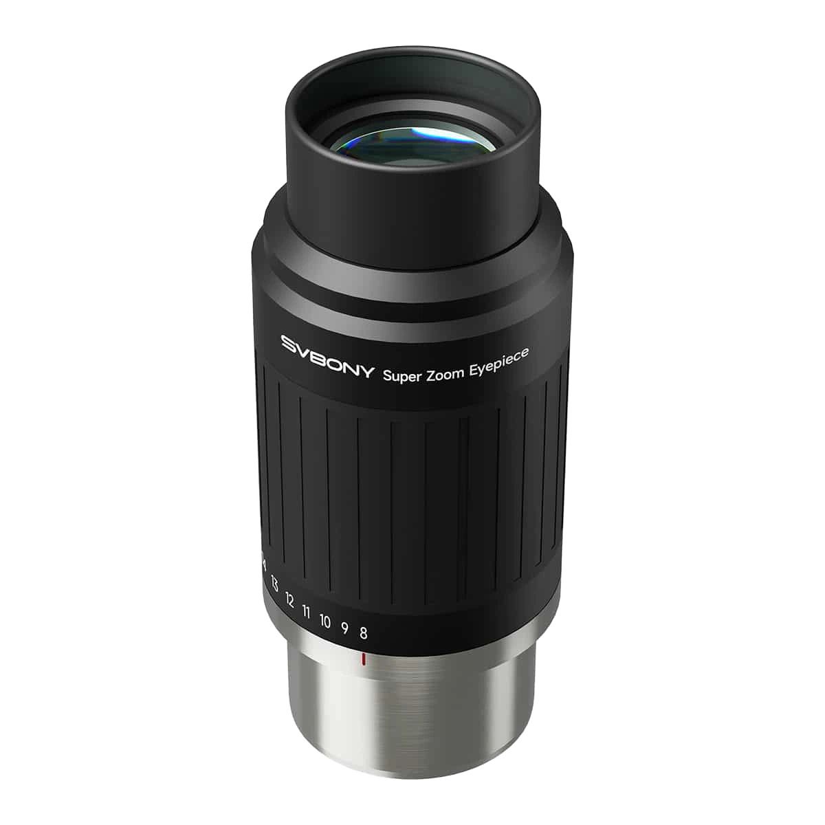 SV230 Super Zoom Aspheric Eyepiece Clickstop Parfocal Design 8-20mm 57°- 72° AFOV for Astronomical Observation with 1¼" / 2" Nosepieces
