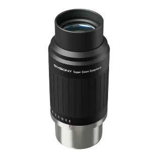 SV230 Super Zoom Aspheric Eyepiece Clickstop Parfocal Design 8-20mm 57°- 72° AFOV for Astronomical Observation with 1¼" / 2" Nosepieces