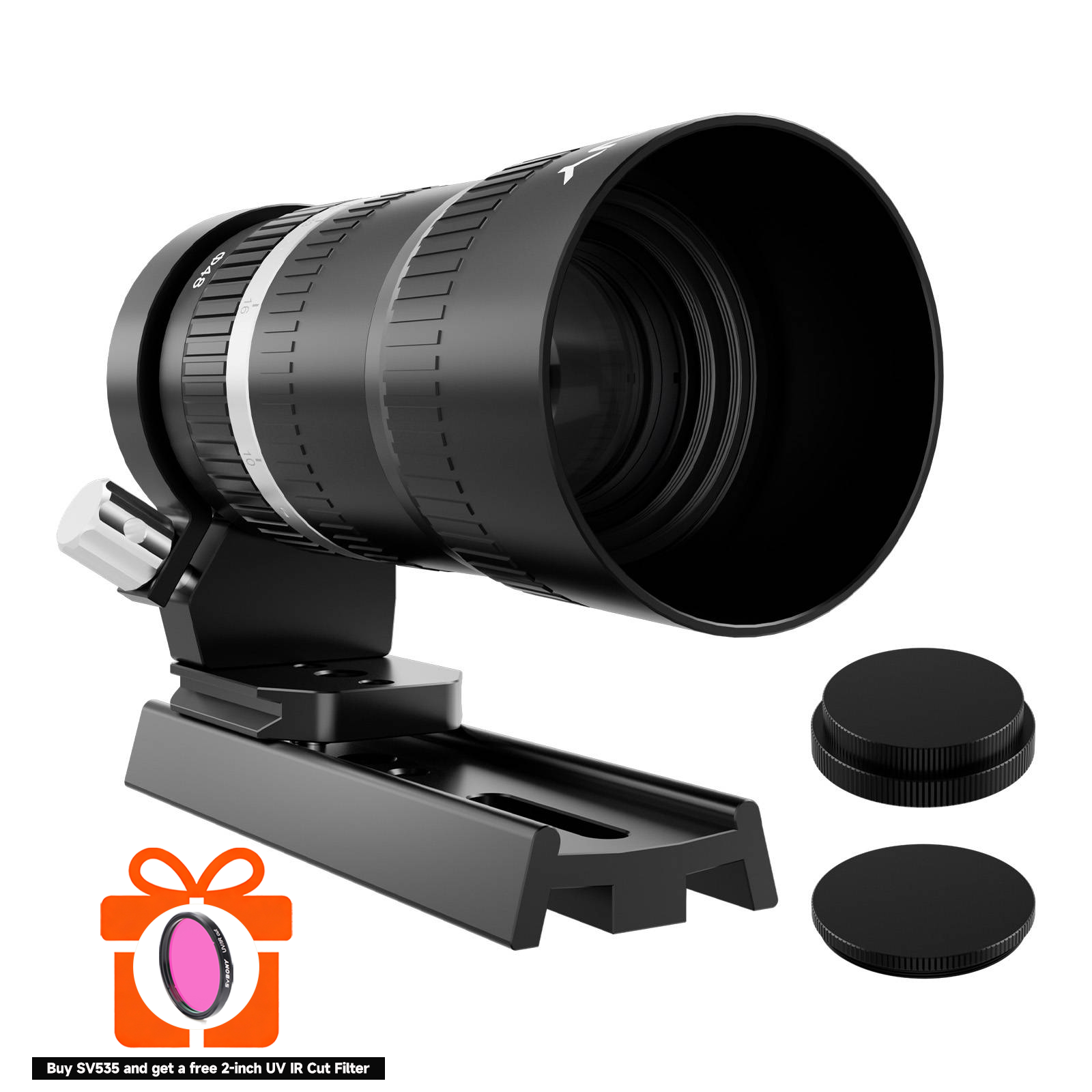 105mm f/2.8 Triplet APO Refractor Astro Prime Lens | Full-Frame Fast Manual Lens for Sony E-Mount & T-Mount Mirrorless Cameras| SVBONY SV535