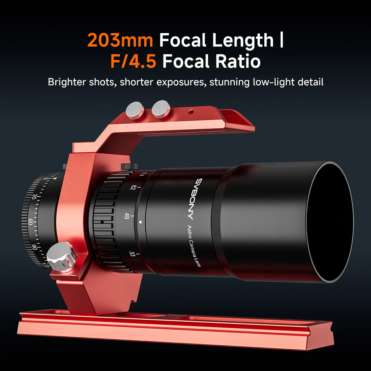 Petzval Refractor Astrograph Lens | SVBONY SV545