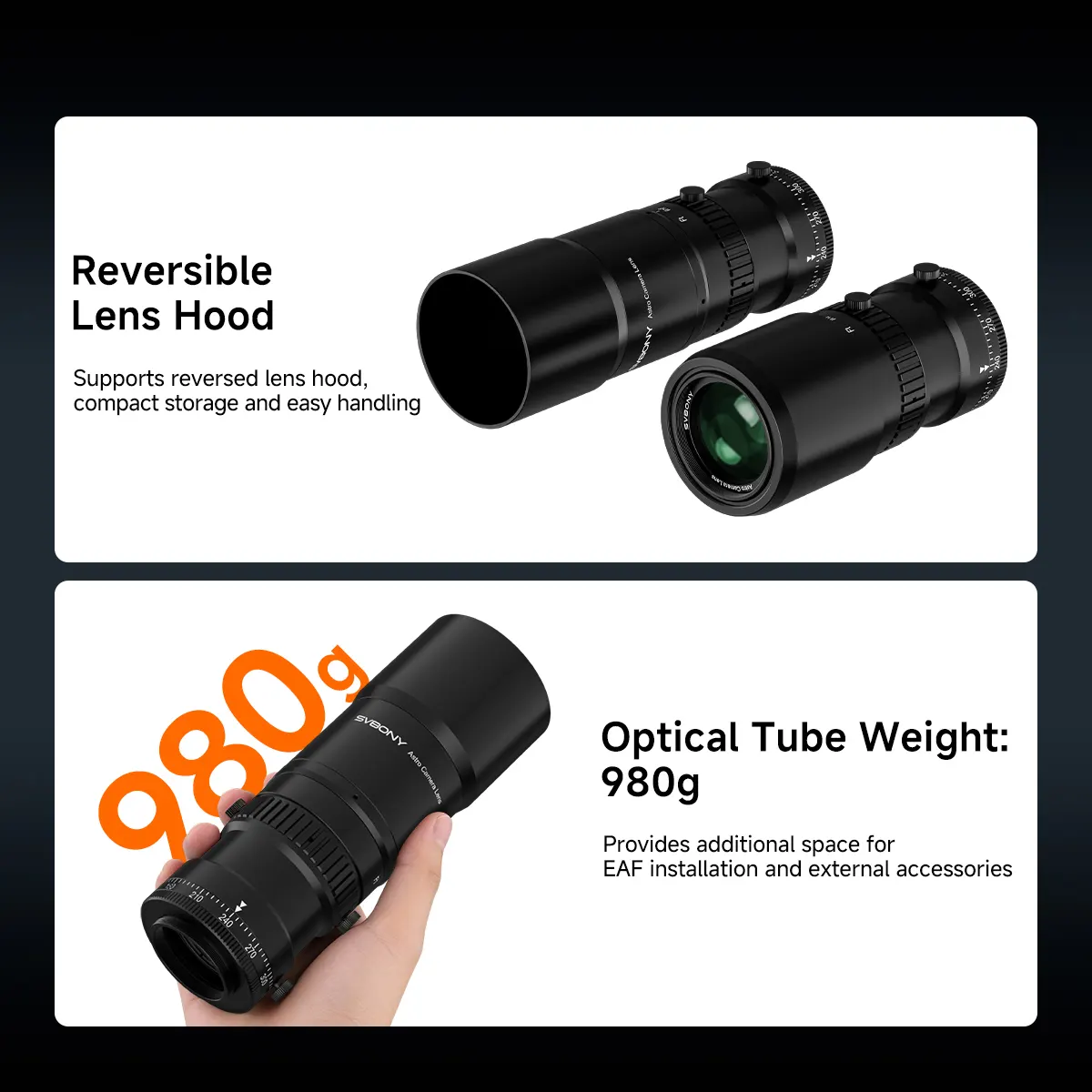 F/2.8 45mm Petzval APO Lens with Native Flat Field | 3G5E Design