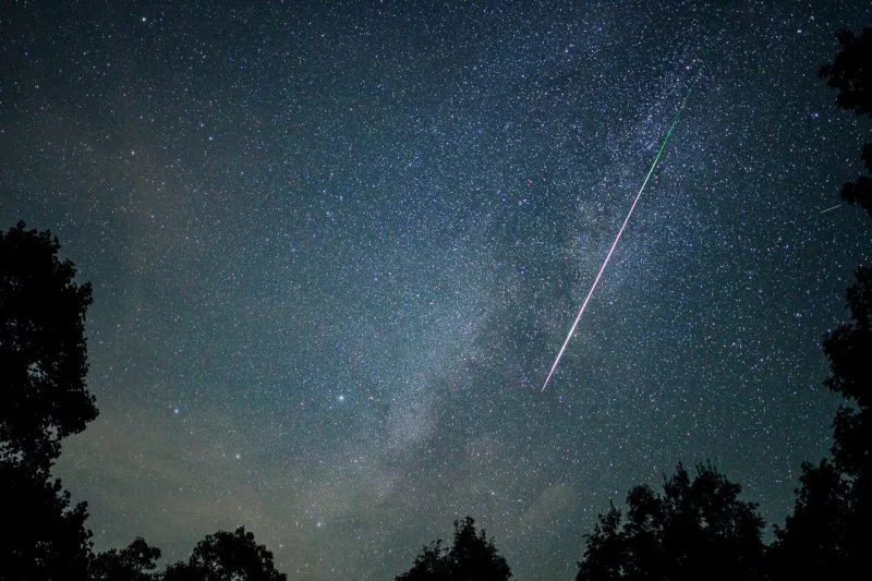 Photos of the Delta Aquariids meteor shower.