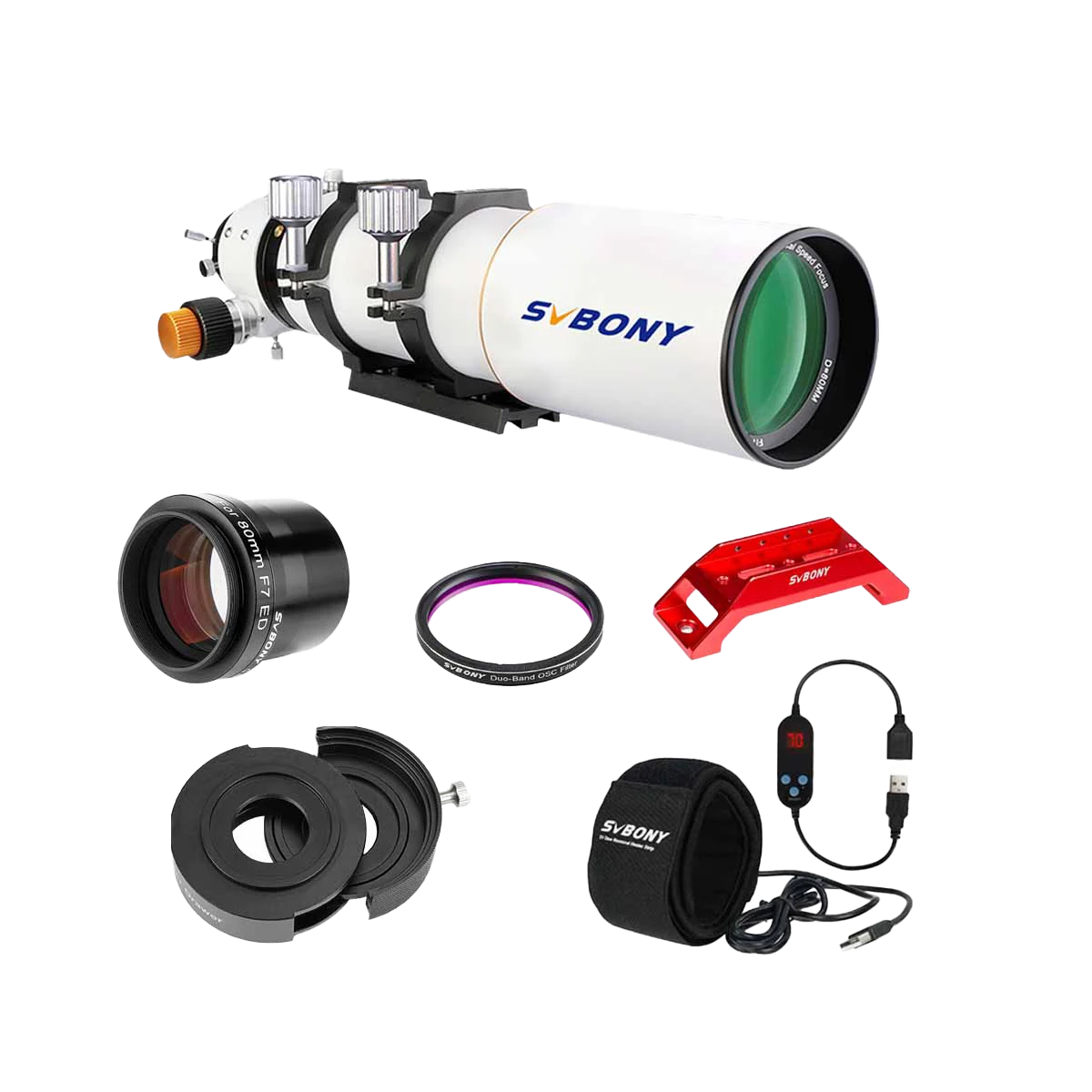 SV503 80 ED Telescope with 0.8x Focal Reducer/Flattener For Photography