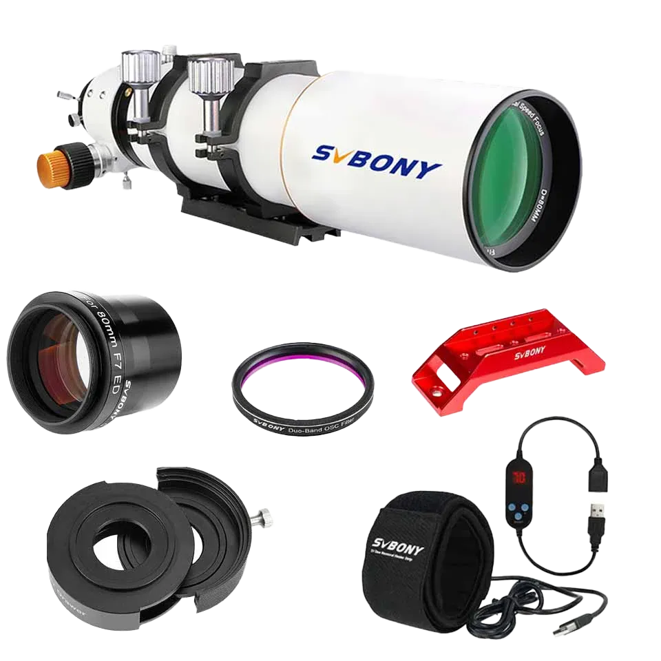 SV503 80 ED Telescope with 0.8x Focal Reducer/Flattener For Photography