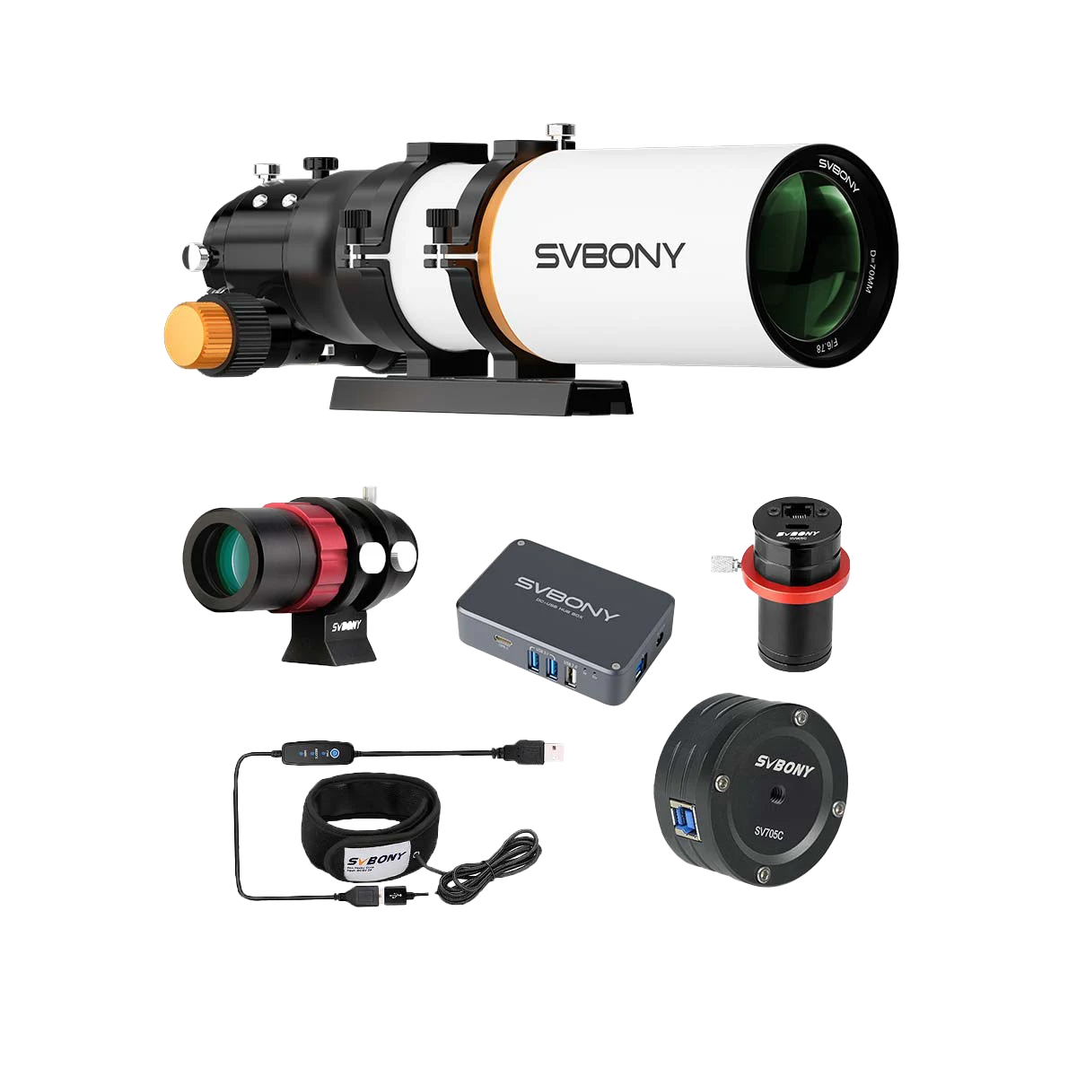SV503 70 f/6.78 ED Telescope Bundle Set  for Planetary Photography