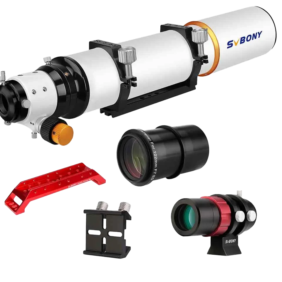 SV503 102ED F7 Telescope - SV193 Field Flattener - SV165 Guide Scope for Deep-sky Observation & Photography
