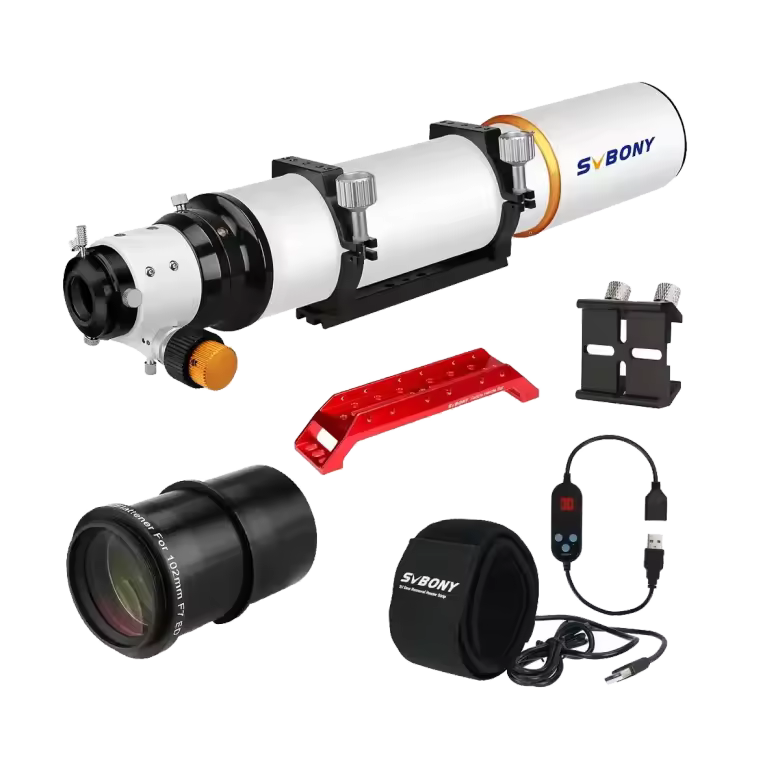 SVBONY SV503 102ED Telescope with SV193 0.8x Flattener for Imaging