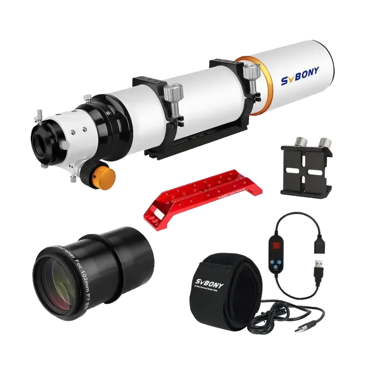 SVBONY SV503 102ED Telescope with SV193 0.8x Flattener for Imaging