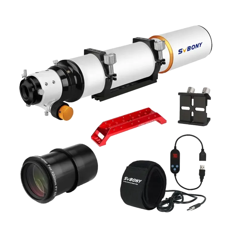 SVBONY SV503 102ED Telescope with SV193 0.8x Flattener for Imaging