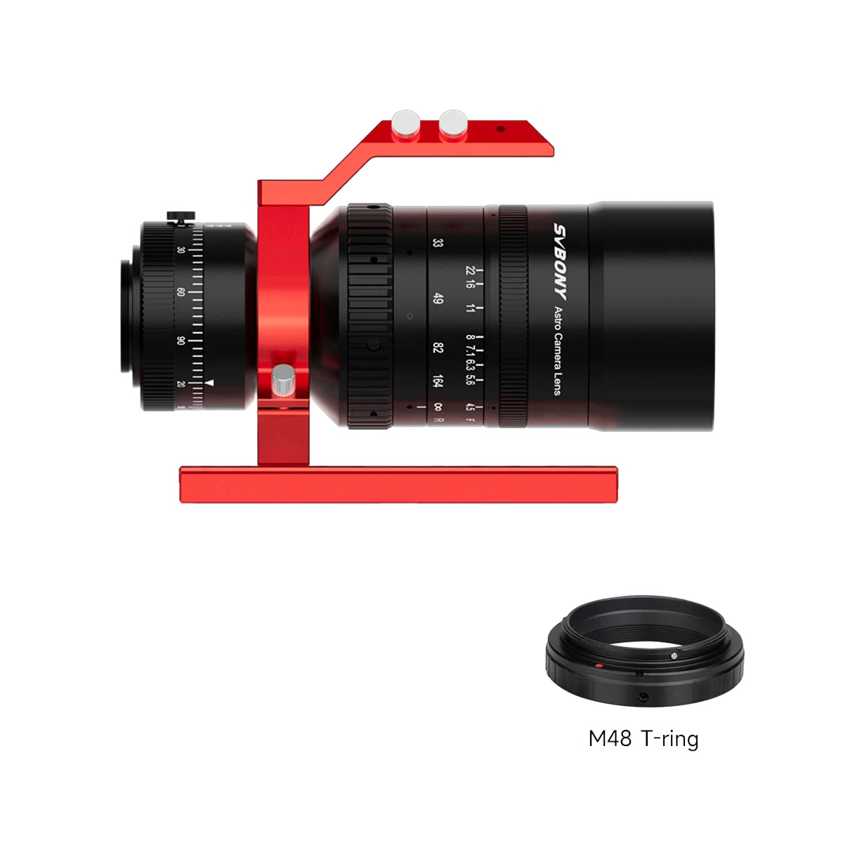 SV555 Astrophotography Telescope APO 54mm f/4.5 Astrograph Camera Lens w/ DSLR T-ring