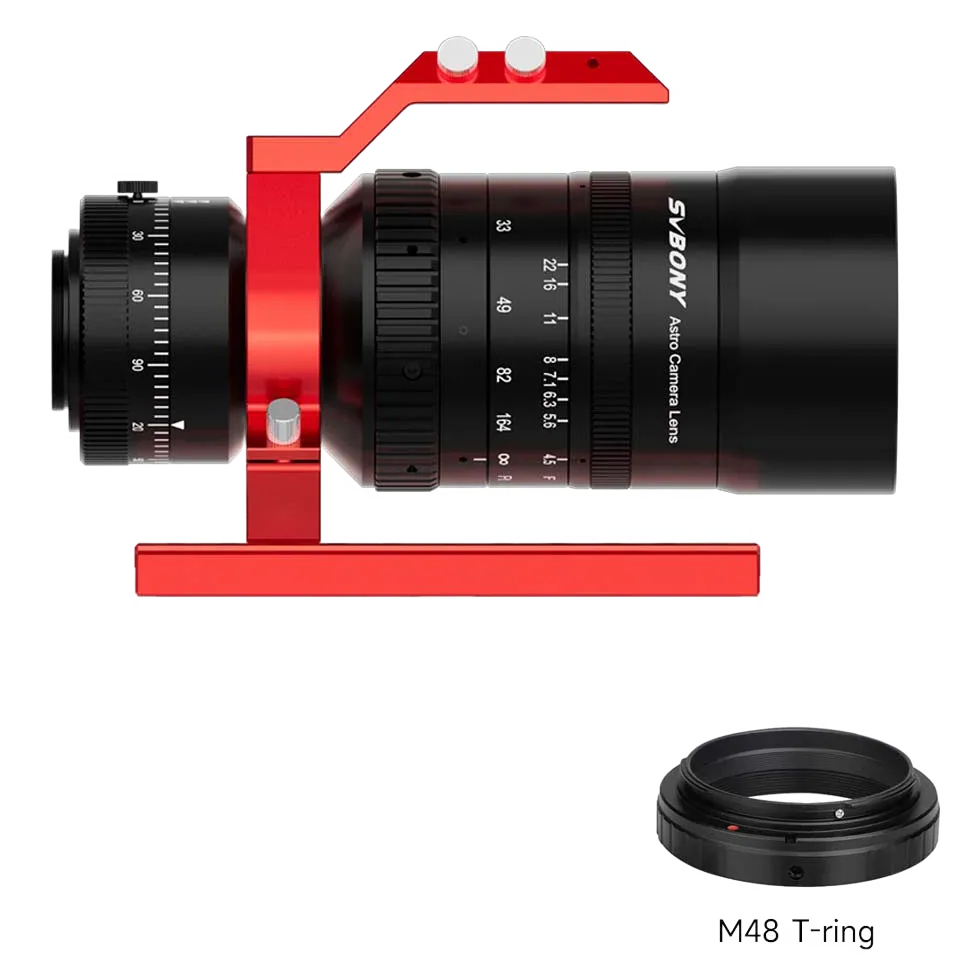 SV555 Astrophotography Telescope APO 54mm f/4.5 Astrograph Camera Lens w/ DSLR T-ring