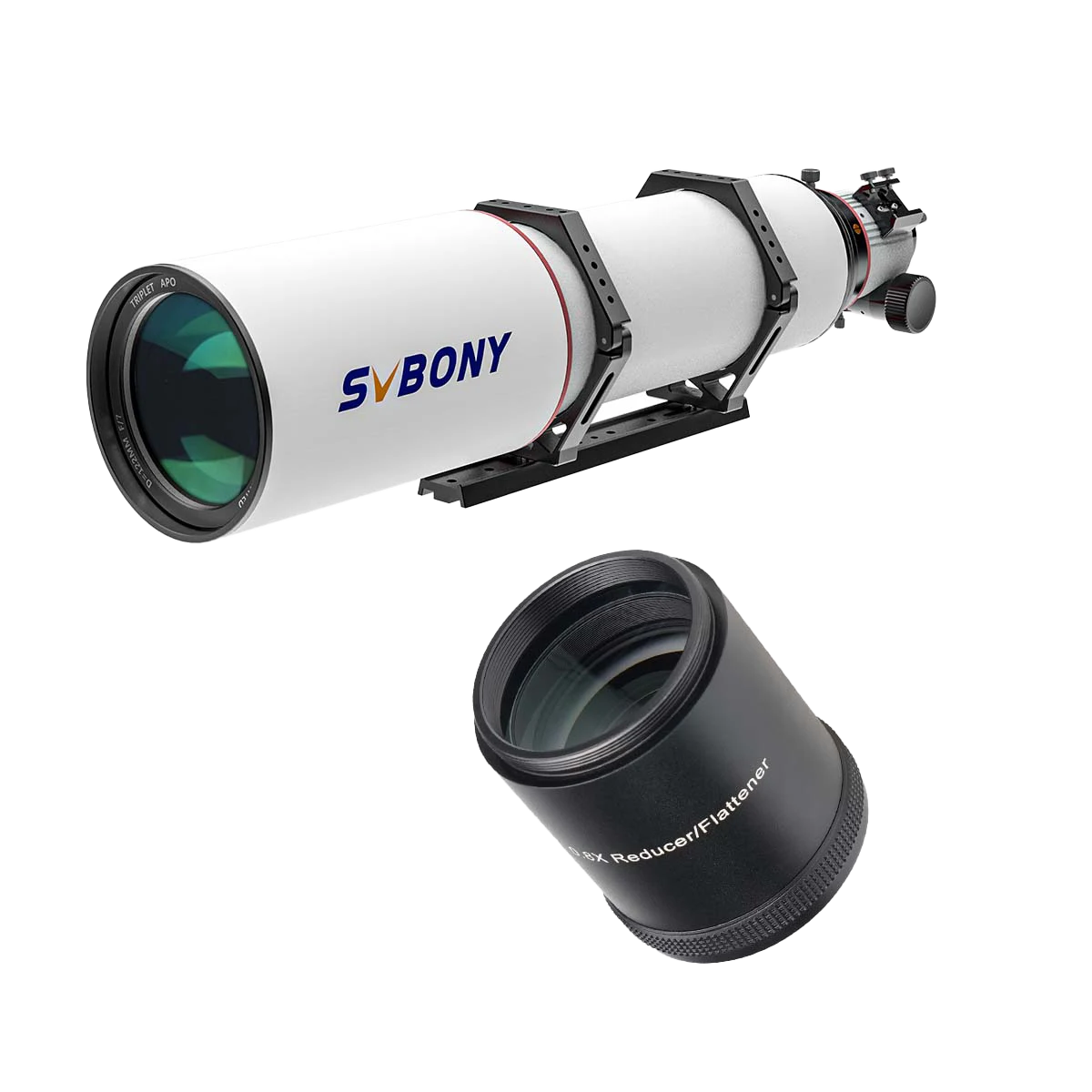 SV550 122 APO Telescope Refractor - SV209 0.8x Field Flattener Set for Astronomical Photography