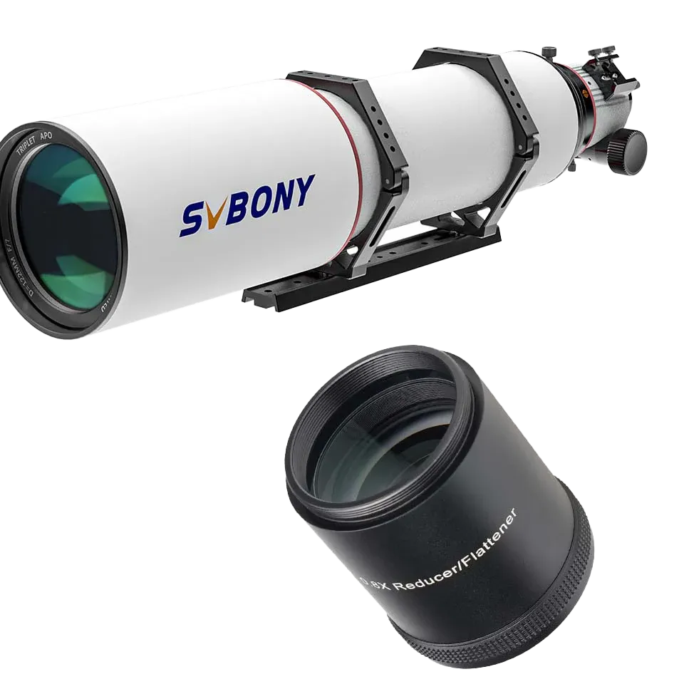 SV550 122 APO Telescope Refractor - SV209 0.8x Field Flattener Set for Astronomical Photography
