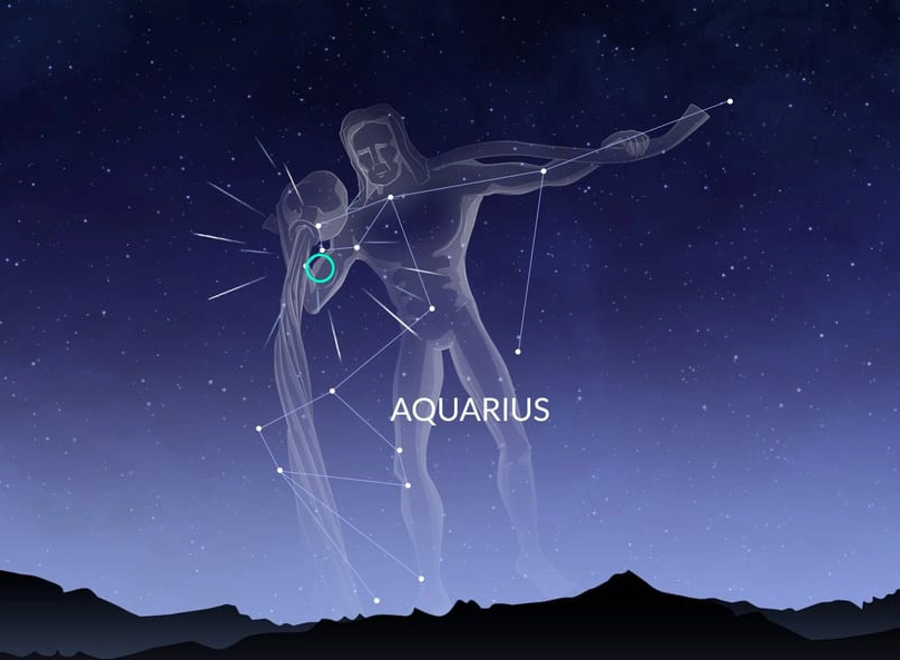 The Eta Aquariids originates from a point near the faint star Eta Aquarii.