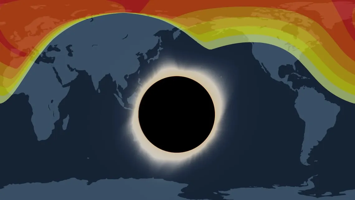 Total solar eclipse visible in Europe