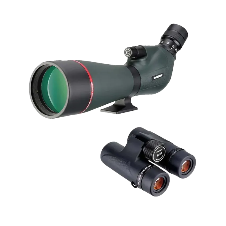 Svbony SV406P 80ED Spotting Scope with SV202 ED Binocular Birding Kit