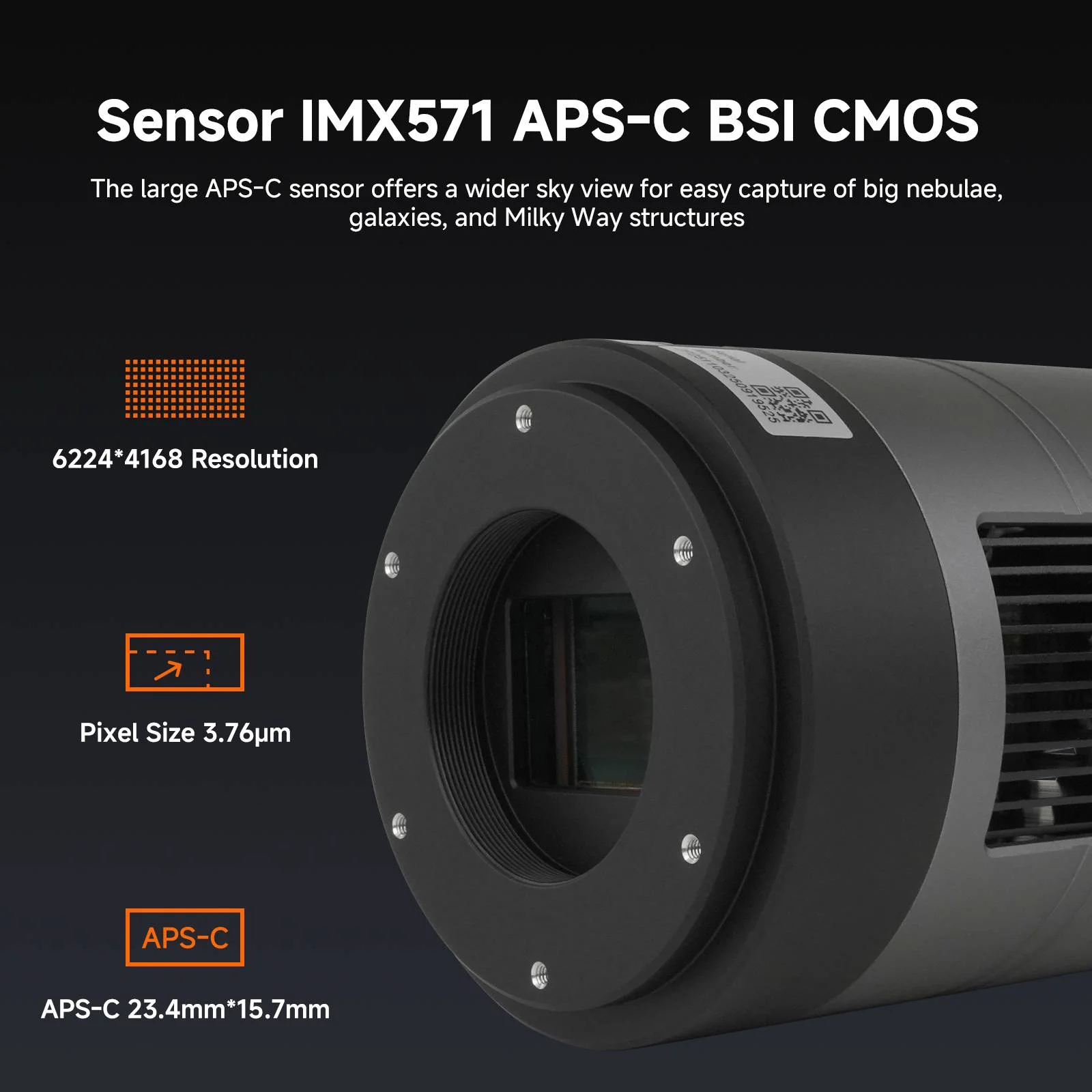 APS-C Color Cooled Astronomy Camera | SVBONY SC571CC